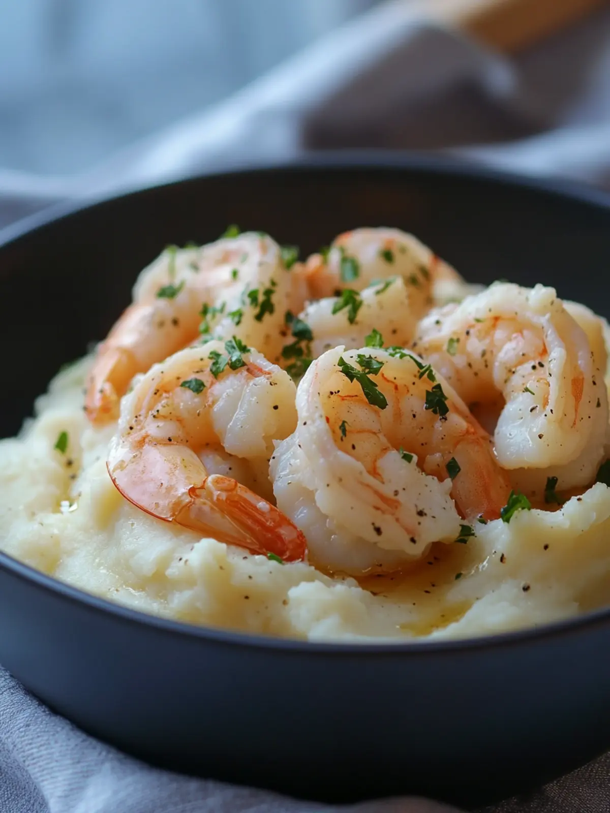 Creamy Garlic Shrimp Over Mashed Potatoes to Wow Your Dinner Guests 4 Creamy Garlic Shrimp Over Mashed Potatoes