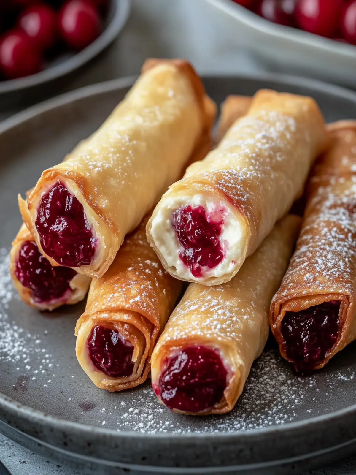 Cherry Cheesecake Egg Rolls for a Sweet, Crunchy Treat 2 Cherry Cheesecake Egg Rolls