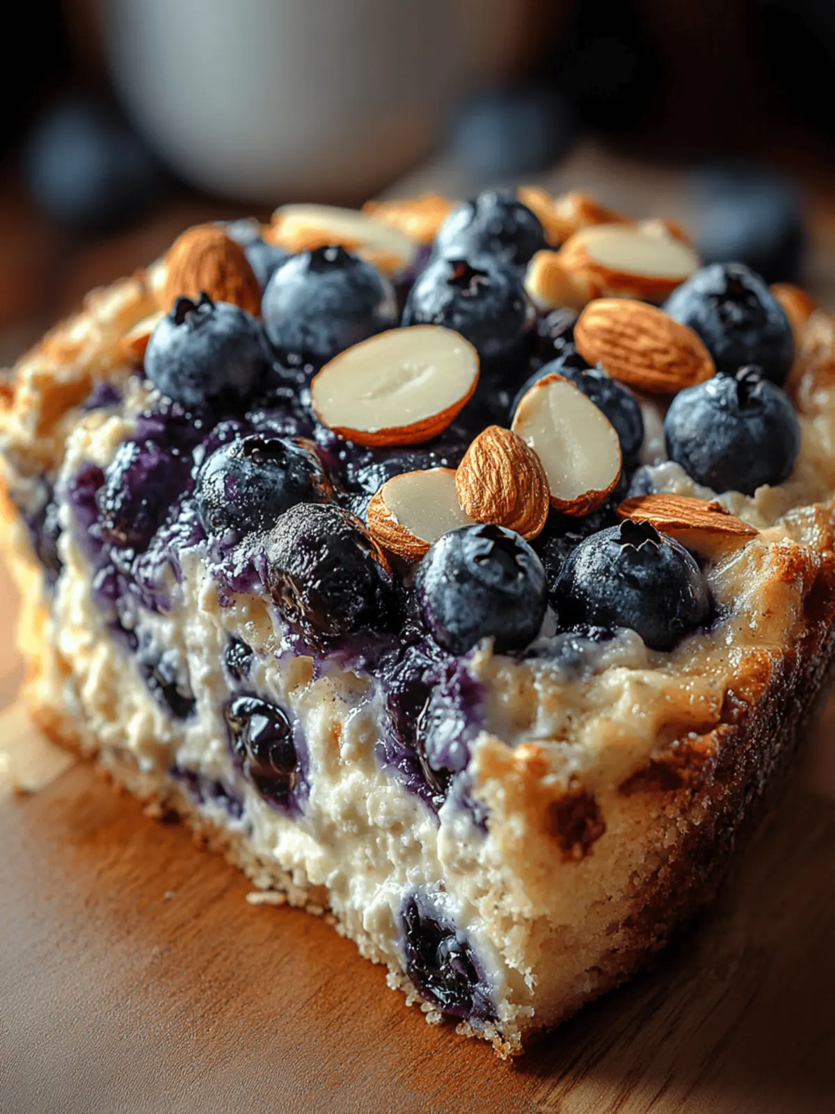 Blueberry Almond Cottage Cheese Breakfast Bake for Energizing Mornings 4 Blueberry Almond Cottage Cheese Breakfast Bake.