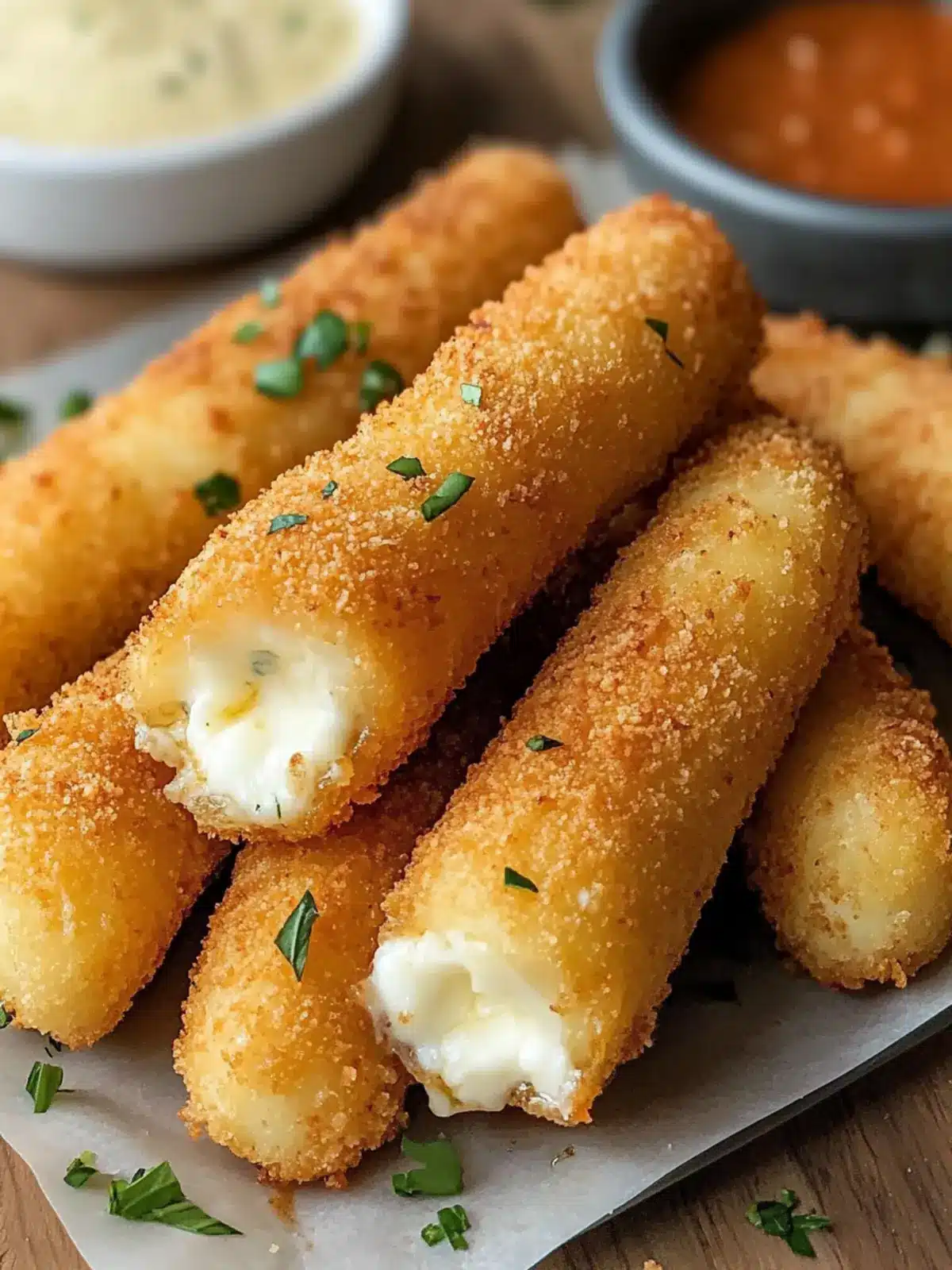 Crispy Air Fryer Mozzarella Sticks Recipe for Ultimate Snacking 4 Air Fryer Mozzarella Sticks Recipe