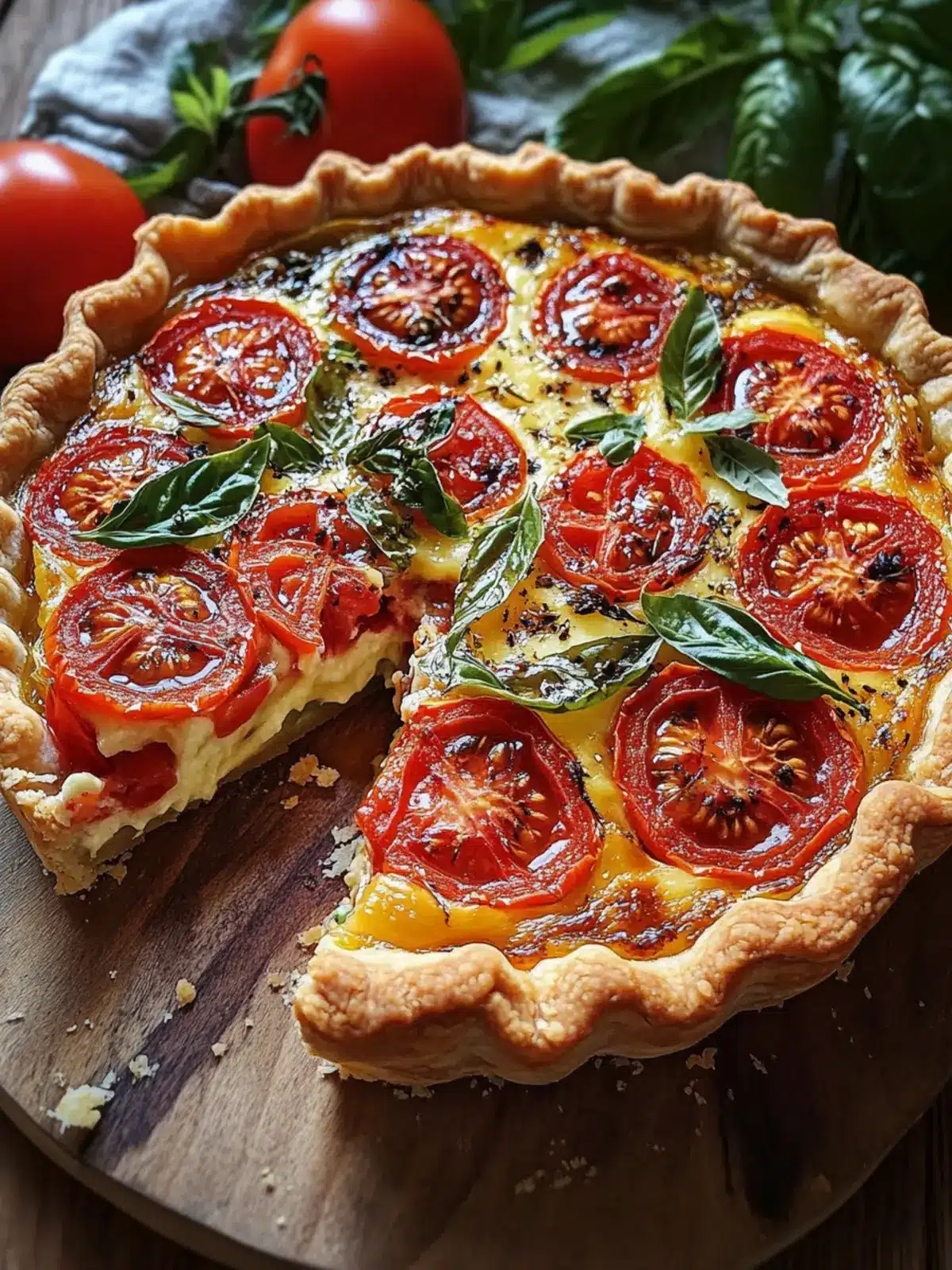 Savory Summer Tomato Pie with Creamy Cheese Delight 3 Tomato Pie