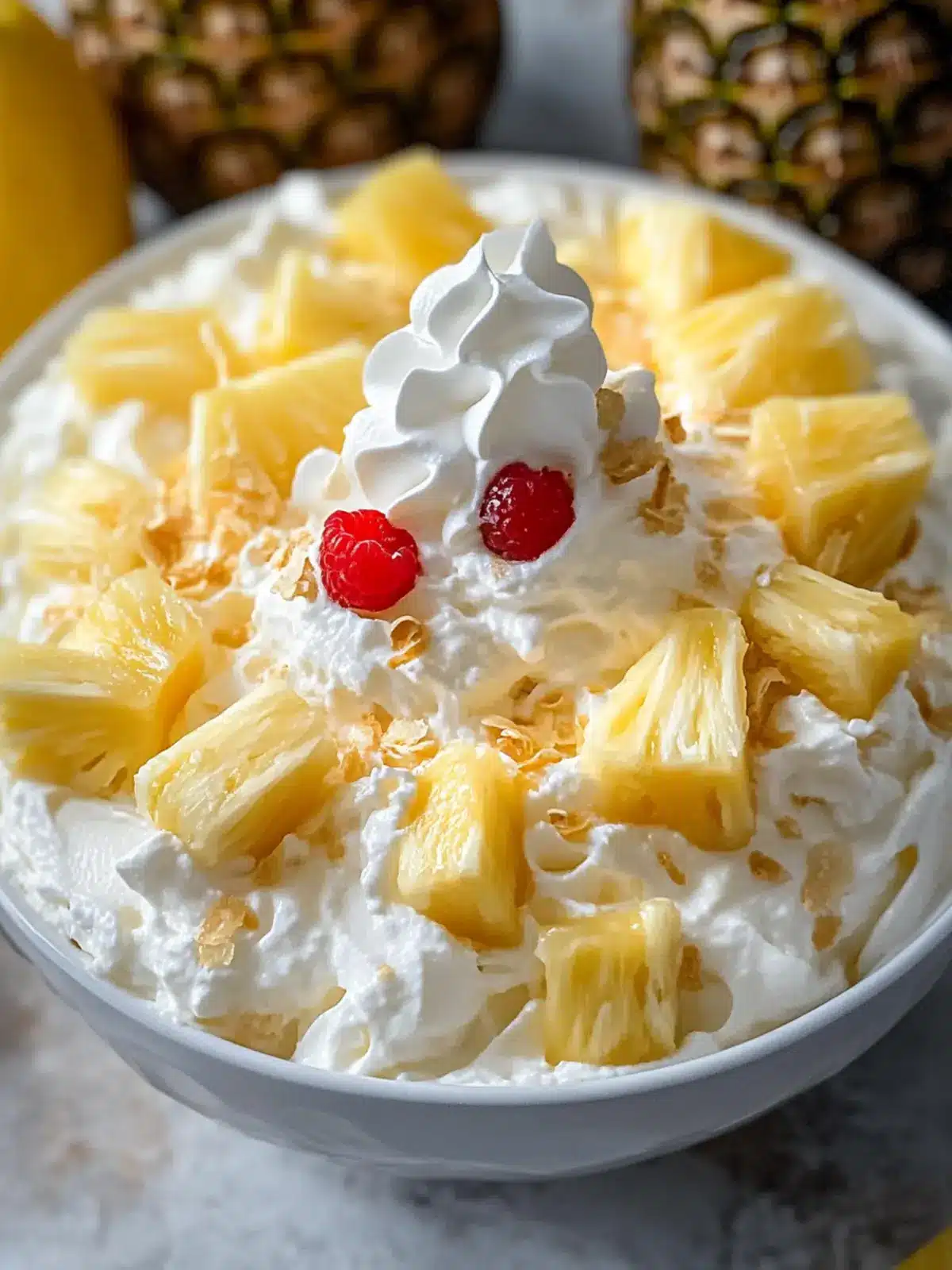 Pineapple Fluff Delight: Sweet, Creamy Paradise in a Bowl 3 Pineapple fluff