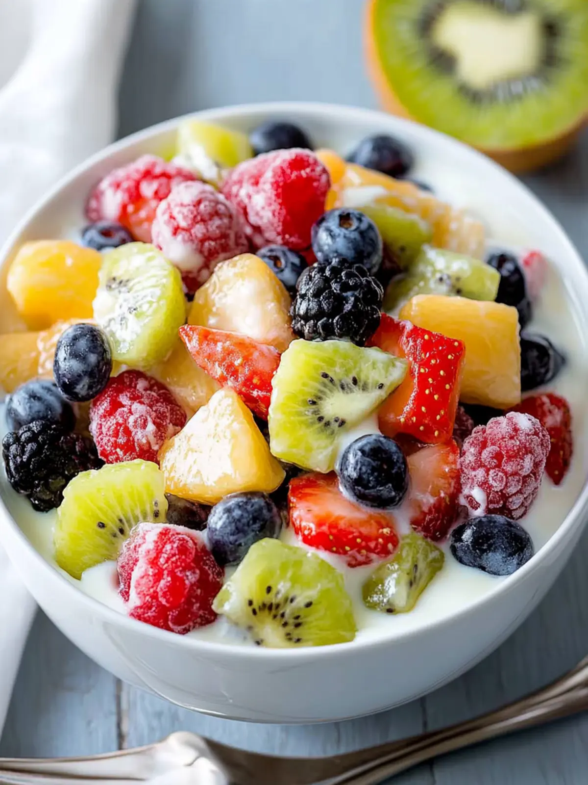 Creamy Yogurt Fruit Salad to Brighten Your Day 2 Creamy Yogurt Fruit Salad