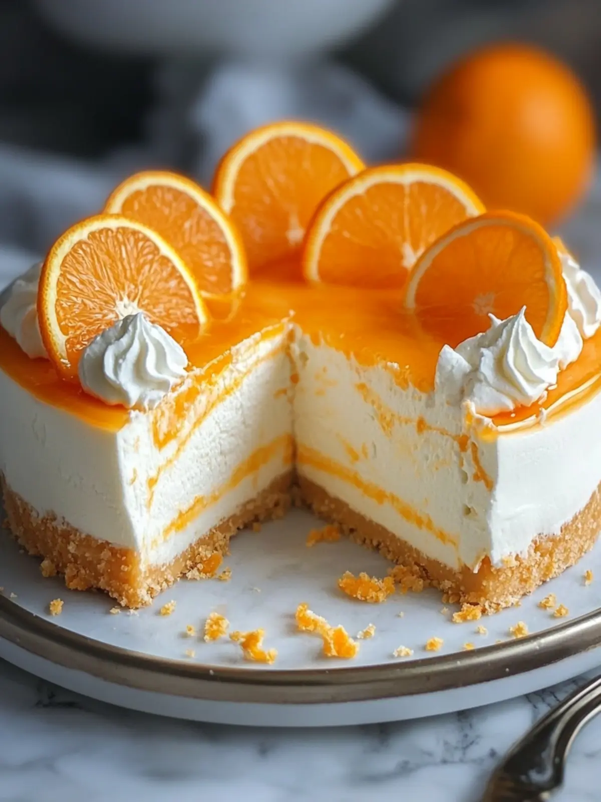 Light and Tangy No-Bake Orange Creamsicle Cheesecake Bliss 4 Light and Tangy No-Bake Orange Creamsicle Cheesecake