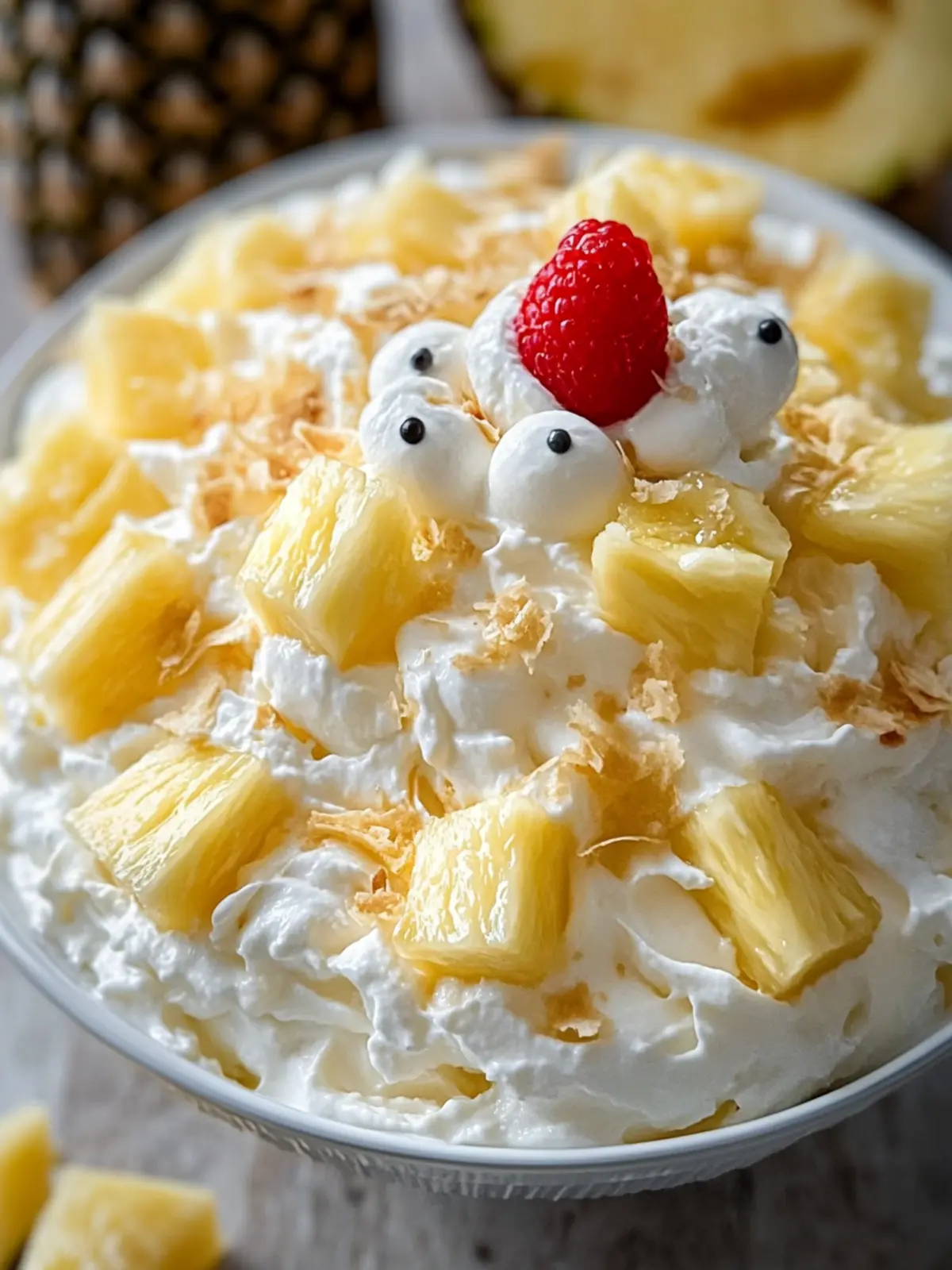 Pineapple Fluff Delight: Sweet, Creamy Paradise in a Bowl 4 Pineapple fluff