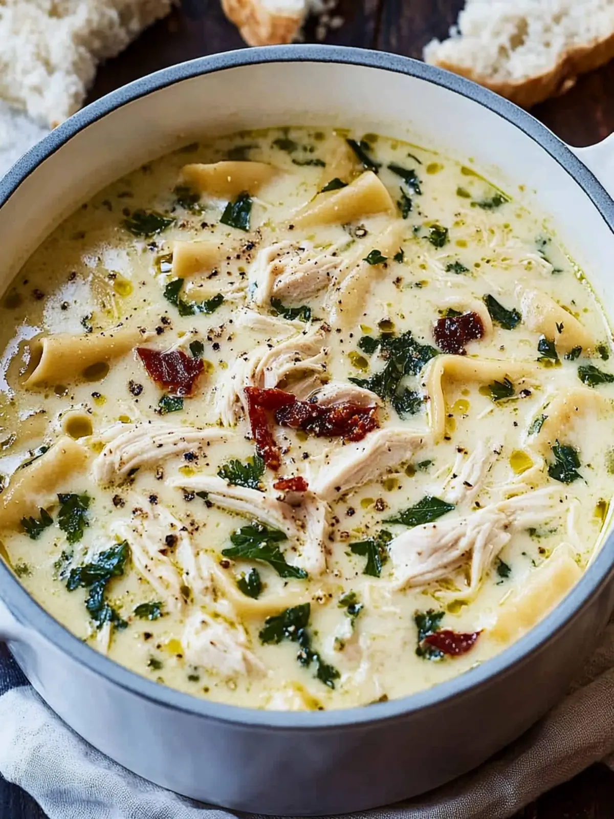 Creamy White Chicken Lasagna Soup You ll Crave All Winter 2 White Chicken Lasagna Soup