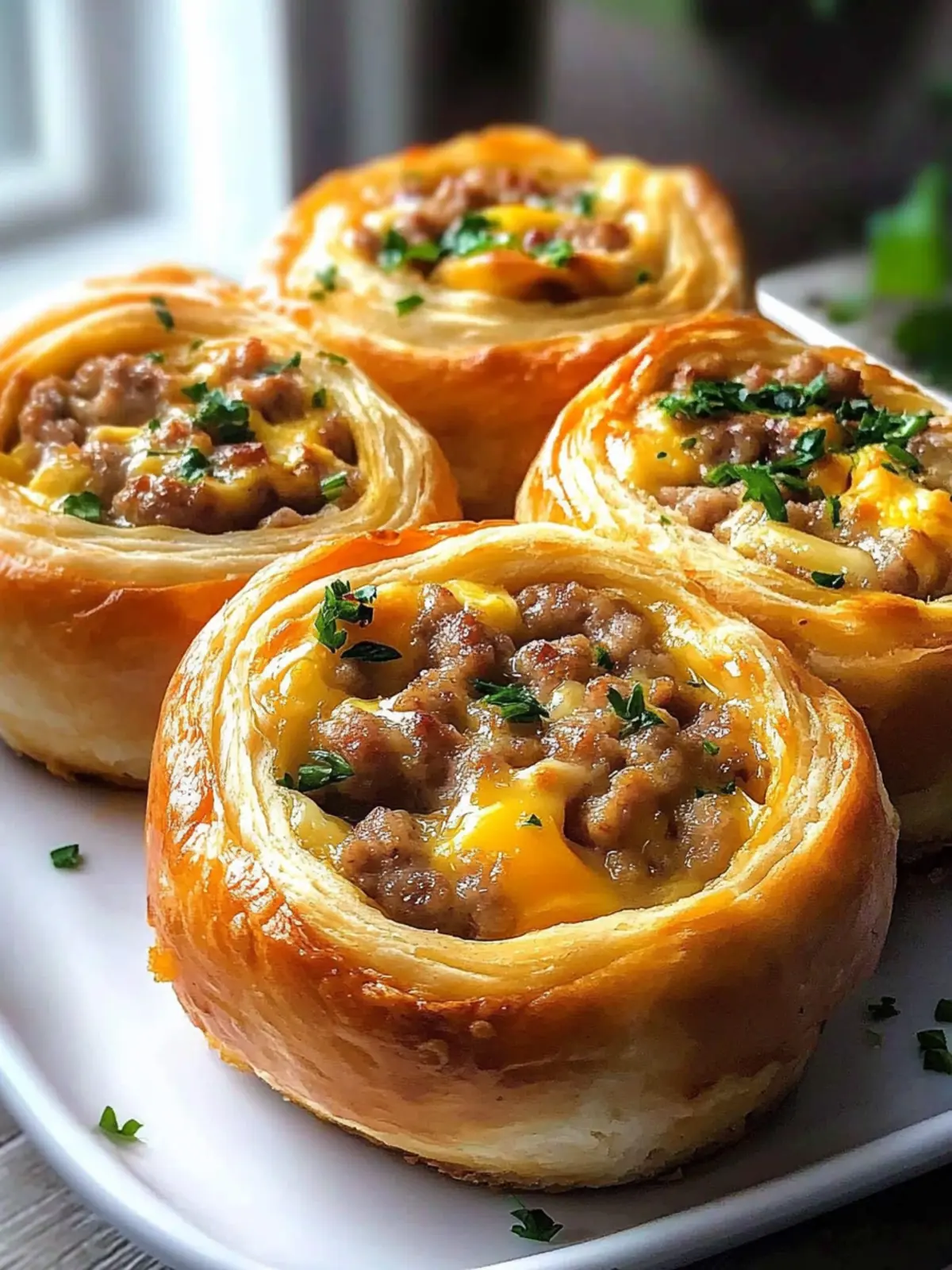 Scrumptious Sausage Egg Breakfast Rolls
