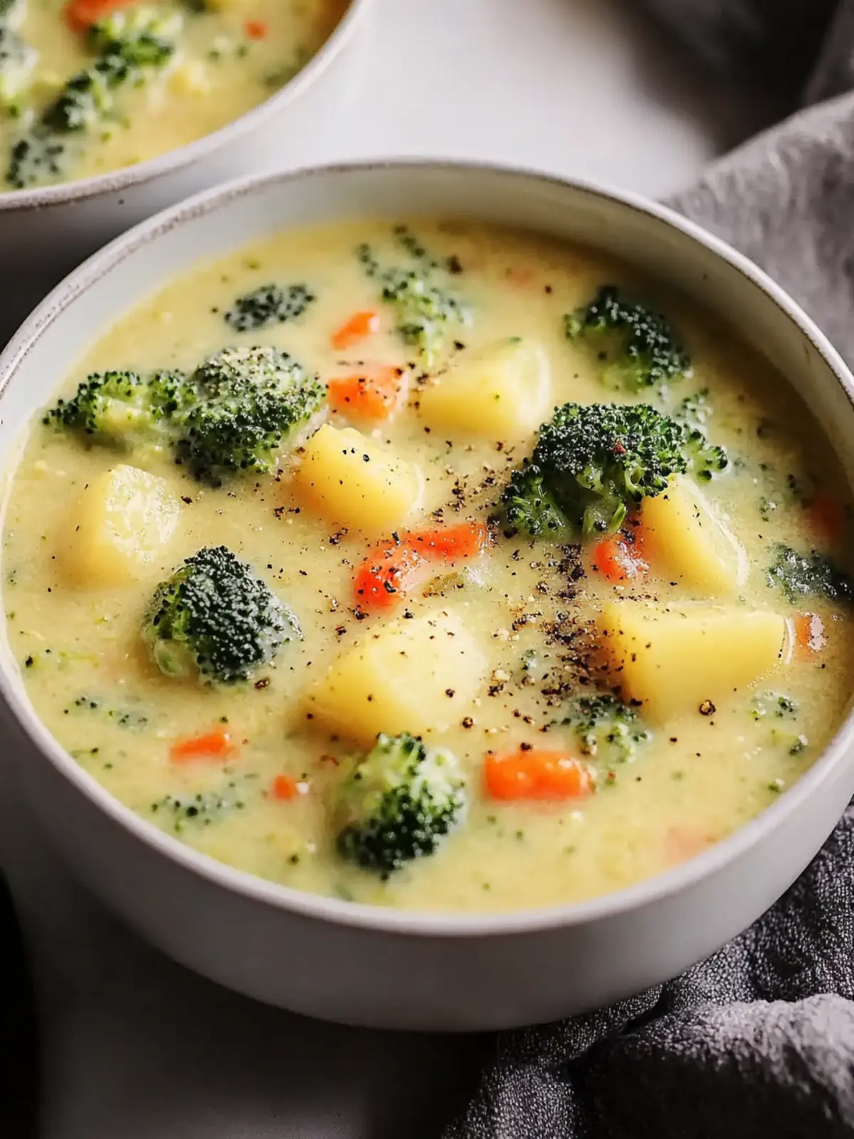Broccoli Cheese and Potato Soup
