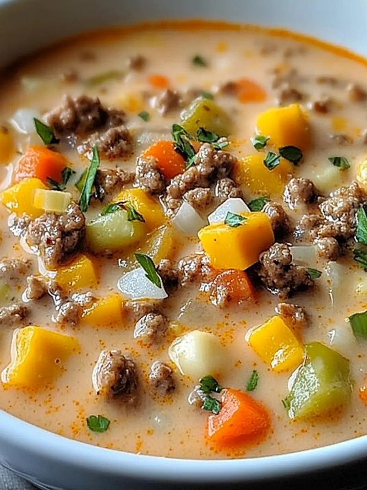 Juicy, Mouthwatering Easy Cheeseburger Soup You'll Love 3 Juicy, Mouthwatering Easy Cheeseburger Soup