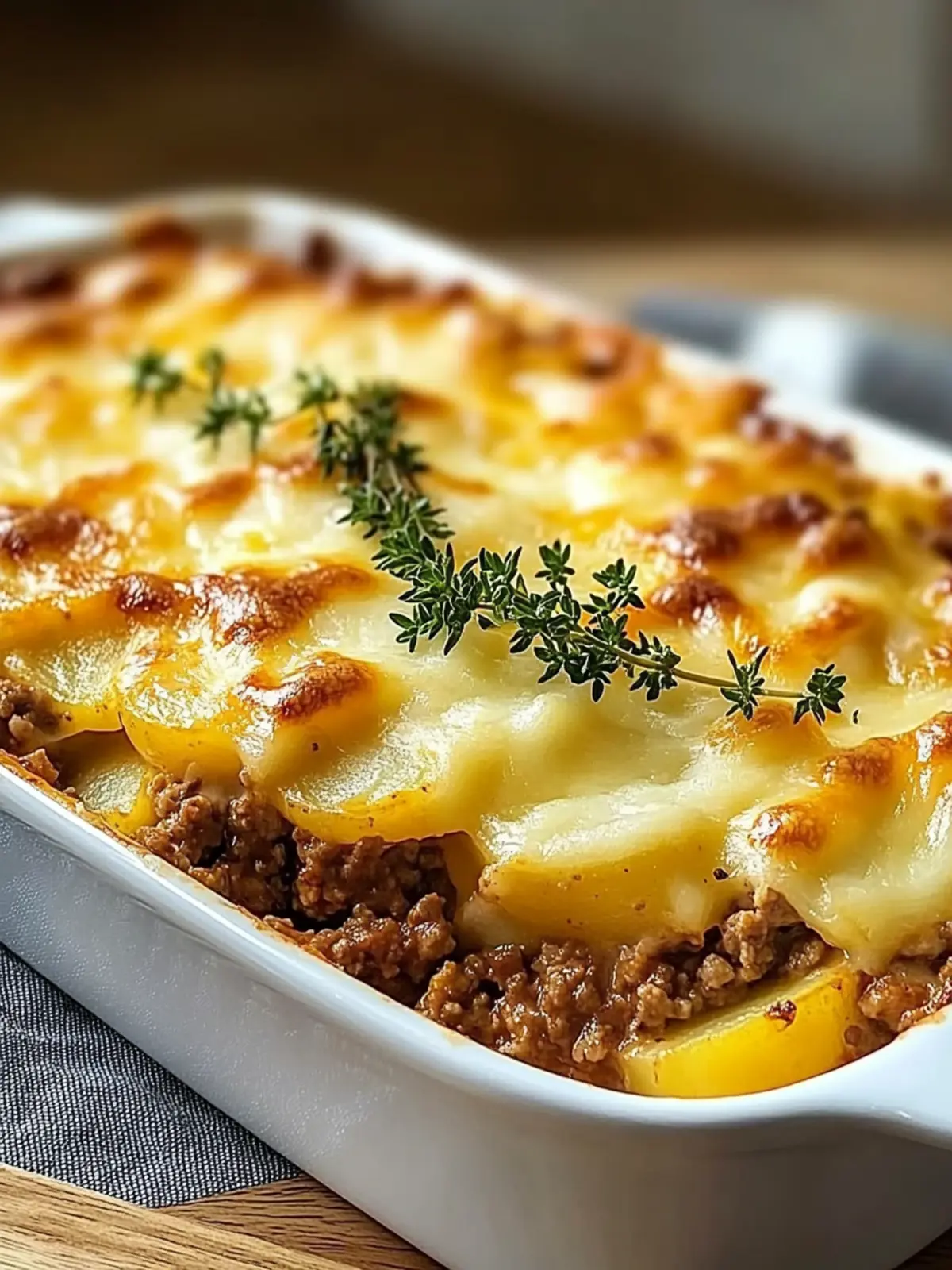 Melted Cheddar and Ground Beef Potato Casserole Bliss 4 Melted Cheddar and Ground Beef Potato Casserole