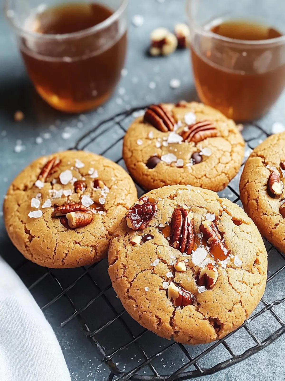 Decadent Salted Caramel Pecan Chocolate Chip Cookies Bliss 3 Decadent Salted Caramel and Pecan Chocolate Chip Cookies