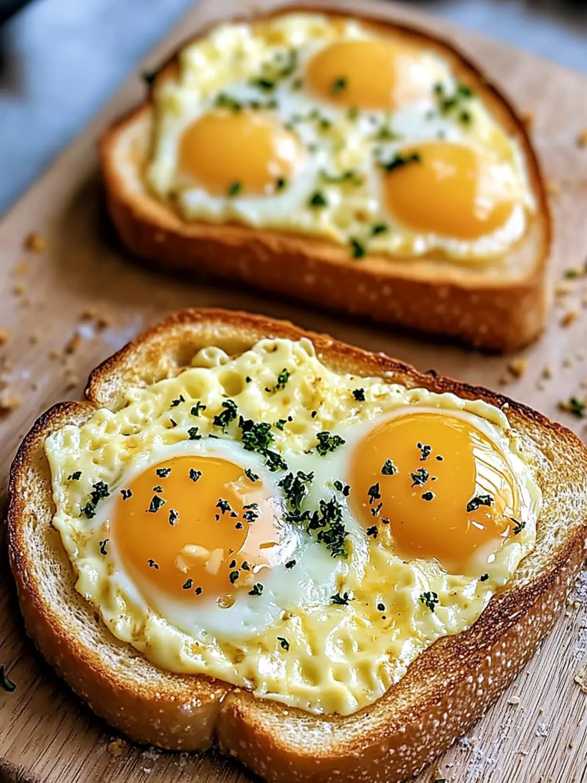 Easy Egg and Cheese Toasts