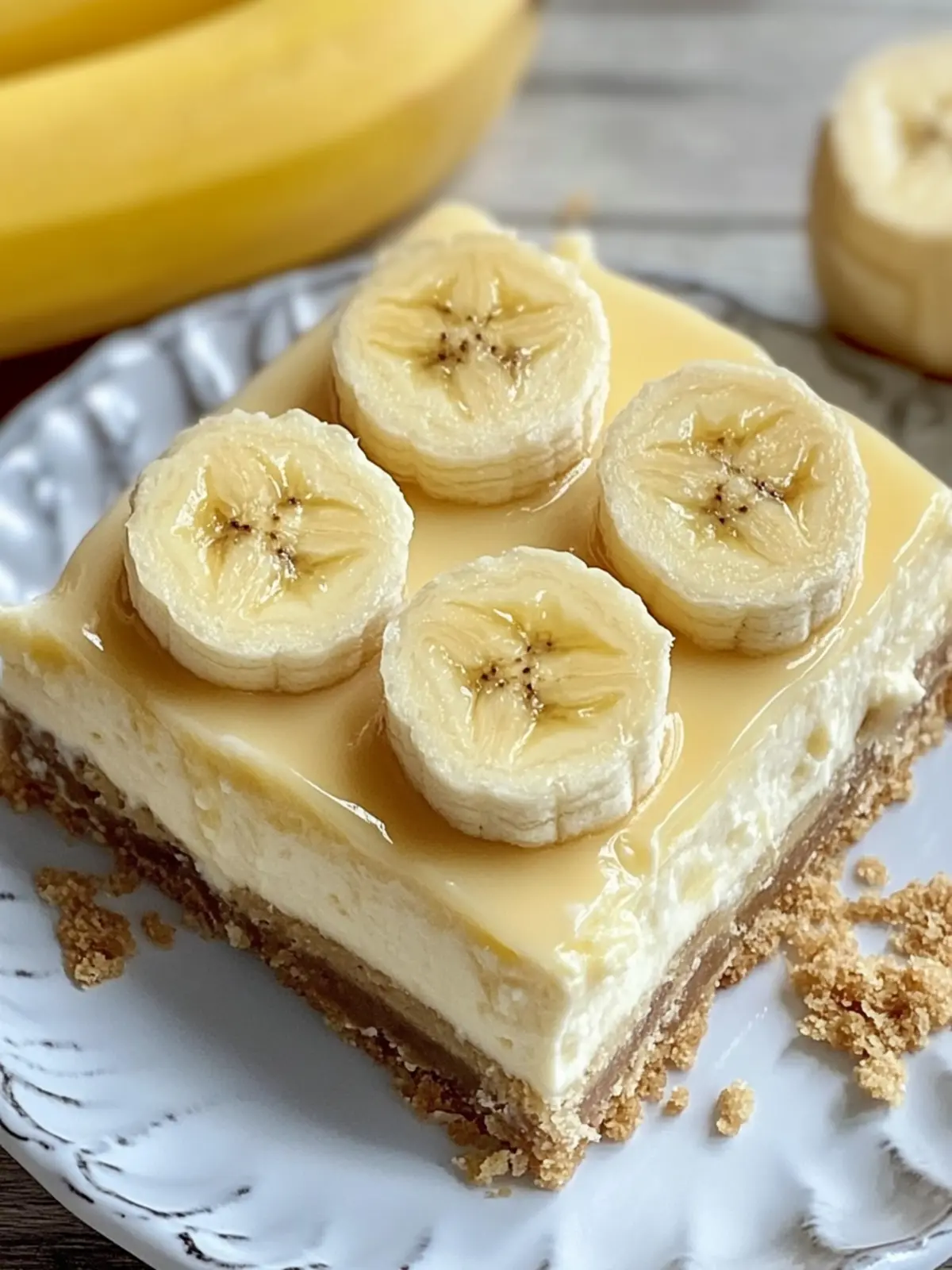 Indulge in Heavenly Banana Cream Cheesecake Bars Today 2 Banana Cream Cheesecake Bars
