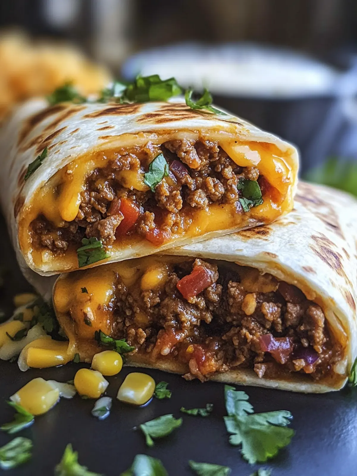 Irresistible Cheesy Double Beef Burrito Recipe
