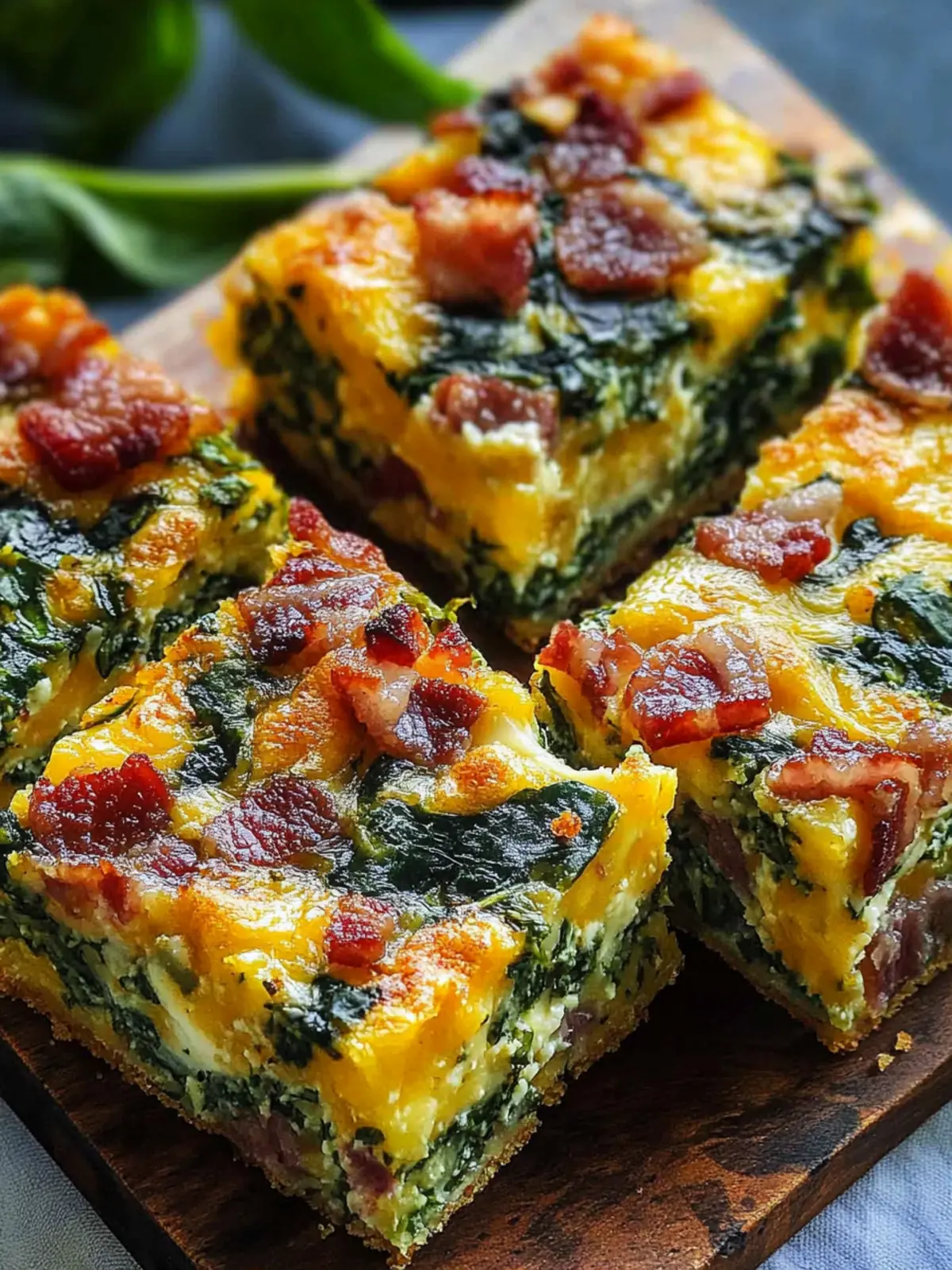 Bacon Cheddar Spinach Squares That Wow Every Bite 2 Bacon Cheddar Spinach Squares