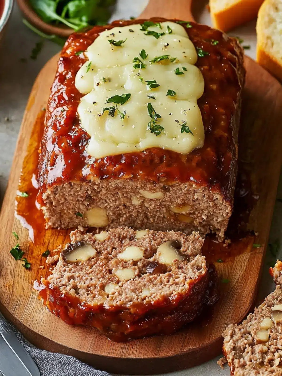 Mouthwatering Mushroom Swiss Cheese Meatloaf for Cozy Nights 2 Mushroom Swiss Cheese Meatloaf