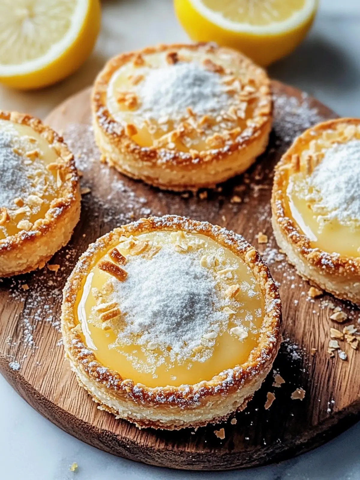 Zesty Lemon Coconut Impossible Pies with Sweet Coconut Bliss 2 ZESTY LEMON COCONUT IMPOSSIBLE PIES WITH POWDERED SUGAR & TOASTED COCONUT