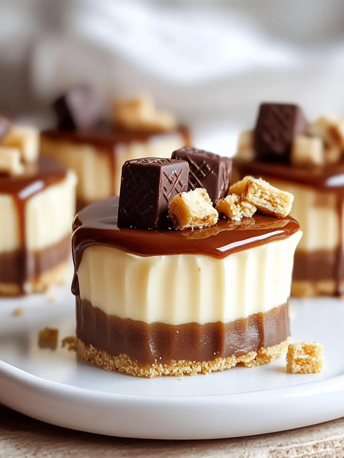 Mini Butterscotch Twix Cheesecakes That Wow Every Bite 4 MINI BUTTERSCOTCH TWIX CHEESECAKES