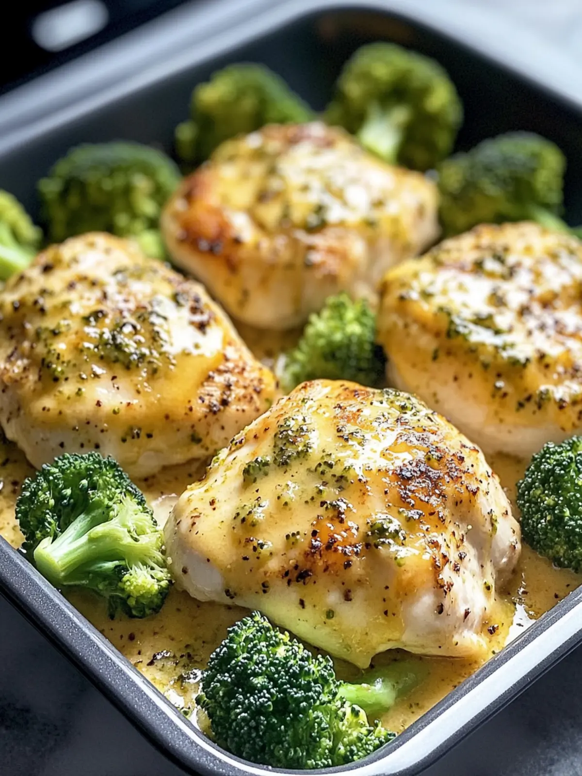 baked chicken with broccoli